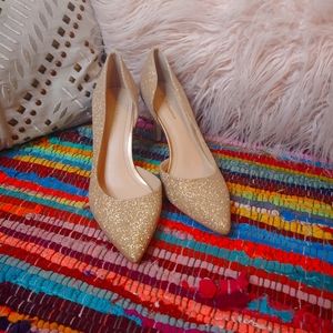 Bcbgeneration gold heels size 7.5
